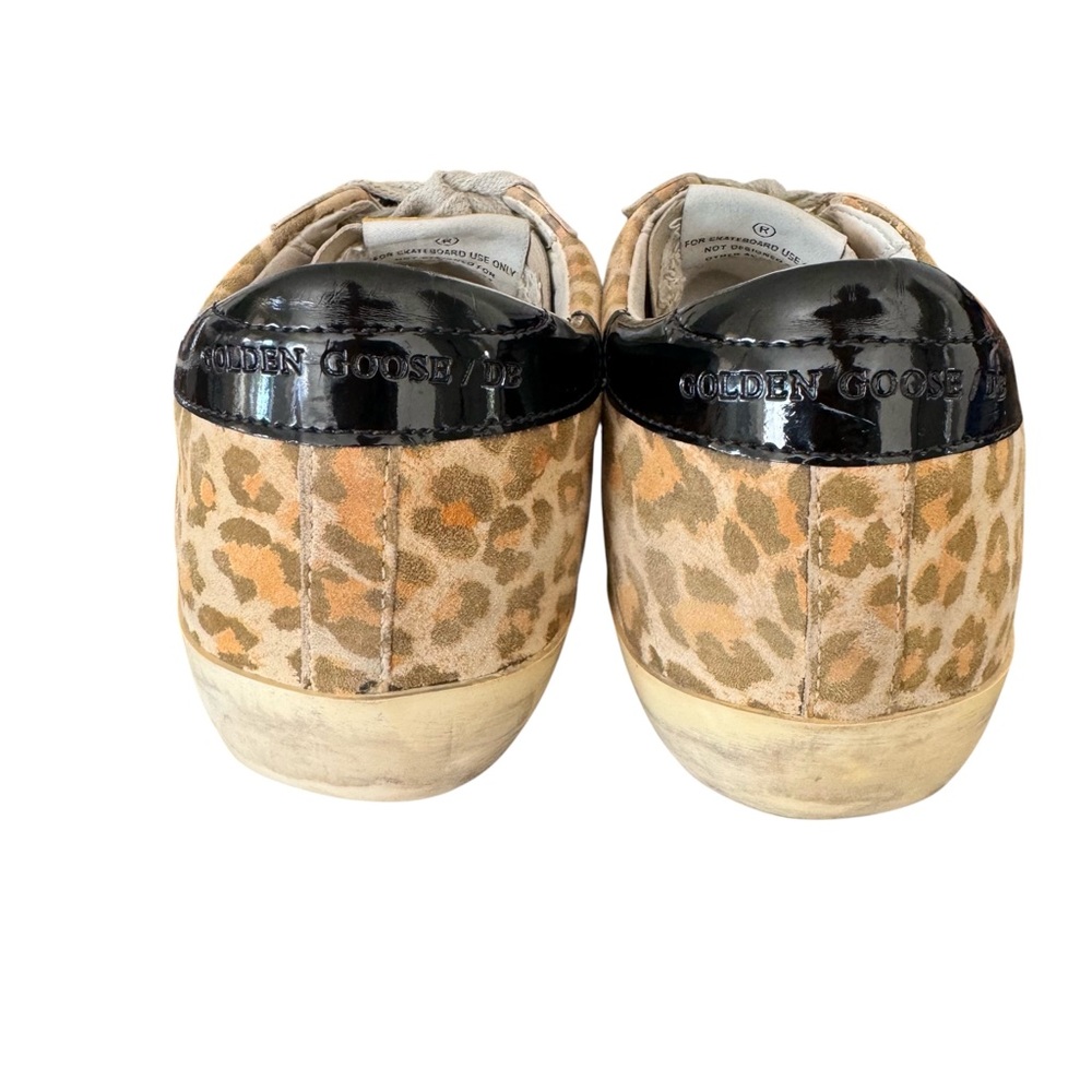 Golden Goose Super Star Glitter Leopard Print Leather Sneakers - Picture 13 of 17